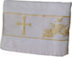 Миниатюра изображения товара Крестильное полотенце Goodness Ангел 50x90 (белый/вышивка золото)