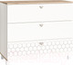 Миниатюра изображения товара Комод Mobi Эйп 13.322 (белый PE шагрень/дуб белый exclusive OW D4430)