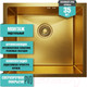 Миниатюра изображения товара Мойка кухонная Mixline Pro 548570 (золото)