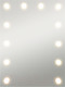 Миниатюра изображения товара Зеркало Континент Гримерное Бриджит 12 ламп 60x80 (с Led лампами)