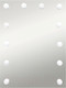 Миниатюра изображения товара Зеркало Континент Гримерное Бриджит 12 ламп 60x80 (с Led лампами)