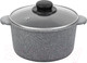 Миниатюра изображения товара Кастрюля Elan Gallery Гармония вкуса / 120558 (серый мрамор)