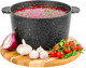 Миниатюра изображения товара Кастрюля Elan Gallery Гармония вкуса / 120287 (черный мрамор)