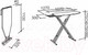 Миниатюра изображения товара Гладильная доска Perfecto Linea Basic 1 / 42-107301