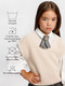 Миниатюра изображения товара Жилет детский Amarobaby Knit / AB-OD21-KNIT10/33-134 (молочный, р. 134)