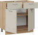 Миниатюра изображения товара Шкаф-стол кухонный ТриЯ Габриэлла 1Н8Я1 (дуб крафт золотой/крем)