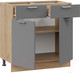 Миниатюра изображения товара Шкаф-стол кухонный ТриЯ Габриэлла 1Н8Я1 (дуб крафт золотой/титан)