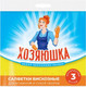Миниатюра изображения товара Набор салфеток хозяйственных Хозяюшка Вискозные 30x34 (3шт)