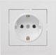 Миниатюра изображения товара Розетка Lezard Vesna 742-0288-122B с заземлением (белый)