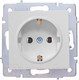 Миниатюра изображения товара Розетка Lezard Vesna 742-0288-122B с заземлением (белый)