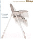 Миниатюра изображения товара Стульчик для кормления Pituso Olimp / C1-Grey (серый/экокожа)