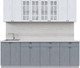 Миниатюра изображения товара Кухонный гарнитур Интерлиния Берес 2.4А (дуб полярный/дуб серый/травертин серый)