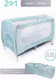Миниатюра изображения товара Кровать-манеж Amarobaby Happy Place Forest / AMARO-26HPF/19 (голубой)