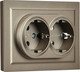 Миниатюра изображения товара Розетка IEK Brite BR-R21-16-K37-F (шампань)