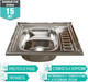 Миниатюра изображения товара Мойка кухонная Mixline L 538192 (с сифоном)