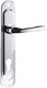 Миниатюра изображения товара Ручка дверная Зенит РФ1-85.02 на планке (хром)