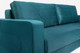 Миниатюра изображения товара Диван KRONES Цезарь 2 (велюр насыщенный сине-зеленый)