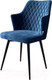 Миниатюра изображения товара Стул M-City Herman 360 град. / 461MC04749 (синий 29 велюр/черный)