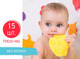 Миниатюра изображения товара Набор ковриков для купания ROXY-KIDS Fresh Mix / RBM-15-FM (15шт)