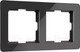 Миниатюра изображения товара Рамка для выключателей и розеток Werkel Acrylic W0022708 (черный)