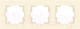 Миниатюра изображения товара Рамка для выключателей и розеток Mutlusan 2220-800-1302 (слоновая кость)