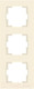 Миниатюра изображения товара Рамка для выключателей и розеток Mutlusan 2220-800-2302 (слоновая кость)