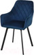 Миниатюра изображения товара Стул СоюзРегионПоставка Бостон СРП-156 (муар черный/велюр Velluto 25 синий)