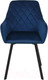 Миниатюра изображения товара Стул СоюзРегионПоставка Бостон СРП-156 (муар черный/велюр Velluto 25 синий)