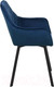 Миниатюра изображения товара Стул СоюзРегионПоставка Бостон СРП-156 (муар черный/велюр Velluto 25 синий)
