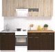 Миниатюра изображения товара Кухонный гарнитур Mio Tesoro Экстра-лайт 2.2 (дуб сонома/венге/дуб бунратти)