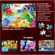 Миниатюра изображения товара Пазл Puzzle Time Динозаврики / 7149465 (63эл)