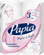 Миниатюра изображения товара Бумажные полотенца Papia Pure&Soft 3-х слойные (90л, 2рул)