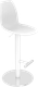 Миниатюра изображения товара Стул барный Sheffilton SHT-ST29/S128 (белый/хром/белый муар)