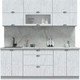 Миниатюра изображения товара Кухонный гарнитур Интерлиния Берес 2.1Б (дуб полярный/серый каспий)