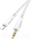Миниатюра изображения товара Кабель Borofone BL14 Lightning-Jack(M) 3.5мм (1м, белый)