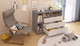 Миниатюра изображения товара Комод пеленальный Polini Kids Simple 2110 / 0002322.51 (серый/белый)