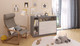 Миниатюра изображения товара Комод пеленальный Polini Kids Simple 2110 / 0002322.51 (серый/белый)