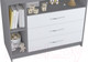 Миниатюра изображения товара Комод пеленальный Polini Kids Simple 2110 / 0002322.51 (серый/белый)
