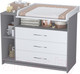 Миниатюра изображения товара Комод пеленальный Polini Kids Simple 2110 / 0002322.51 (серый/белый)