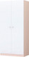 Миниатюра изображения товара Шкаф Polini Kids Двухсекционный / 0001230.161 (дуб пастельный/белый)