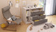 Миниатюра изображения товара Комод пеленальный Polini Kids Simple 2110 / 0002322.55 (белый/серый)
