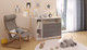 Миниатюра изображения товара Комод пеленальный Polini Kids Simple 2110 / 0002322.55 (белый/серый)
