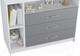 Миниатюра изображения товара Комод пеленальный Polini Kids Simple 2110 / 0002322.55 (белый/серый)