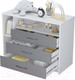 Миниатюра изображения товара Комод пеленальный Polini Kids Simple 2110 / 0002322.55 (белый/серый)