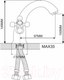 Миниатюра изображения товара Смеситель Maxonor MN1019-4