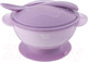 Миниатюра изображения товара Набор посуды для кормления Roxy-Kids Тарелка, крышка, ложка / RFD-003-V (лавандовый)