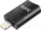 Миниатюра изображения товара Адаптер Hoco UA17 Lightning - USB (черный)