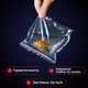 Миниатюра изображения товара Комплект пакетов-слайдеров Brauberg Extra. Zip Lock / 608176 (100шт)
