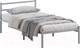 Миниатюра изображения товара Односпальная кровать Домаклево Лофт 90x200 (серый)