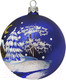Миниатюра изображения товара Шар новогодний Декарт У леса на опушке 8Ш0008 (8см, синий)
